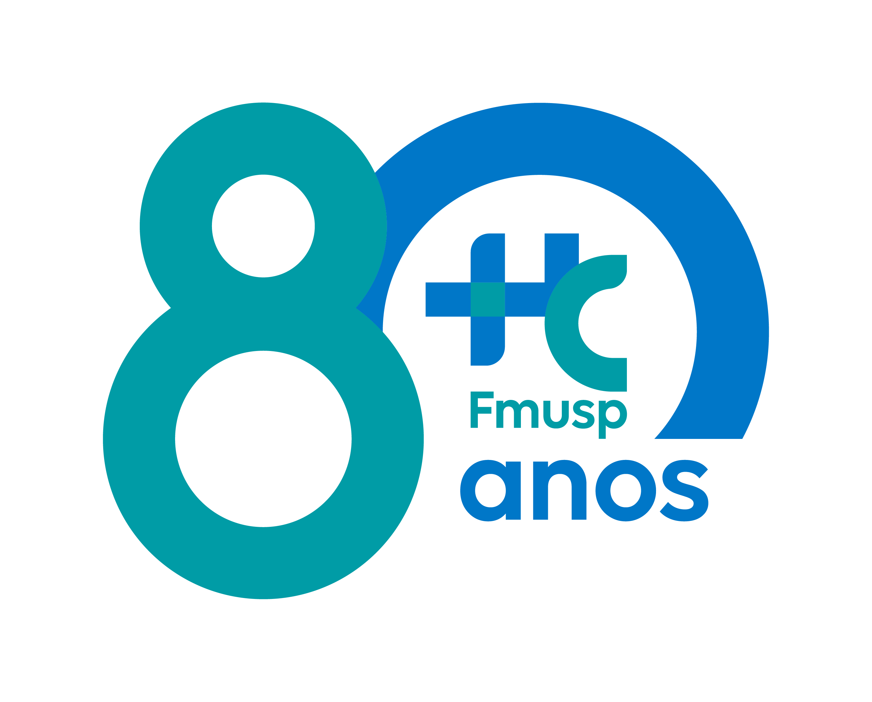 Logo FMUSP 80 anos